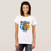 Schottlandflaggen und -pfeifer T-Shirt (Vorne ganz)