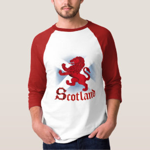 Schottlands aufbäumender Löwe, keltisch, Sankt And T-Shirt