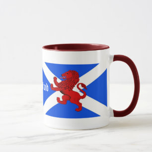 Schottlands aufbäumender Löwe, St. Andrews-Flagge Tasse