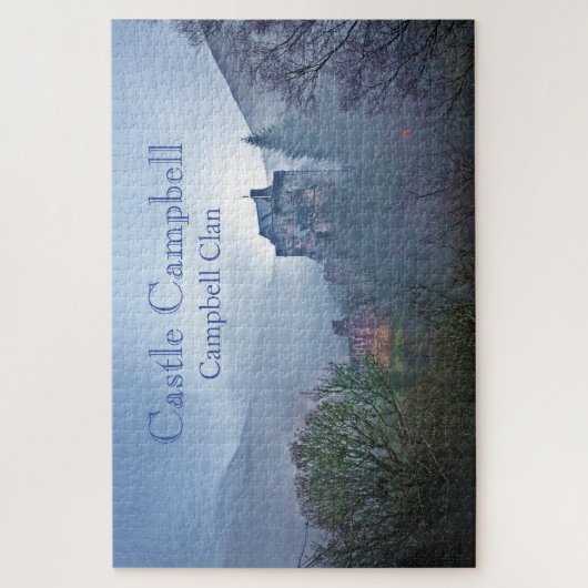 Schottlands Burg Campbell in neugieriger Landschaf Puzzle (Vertikal)