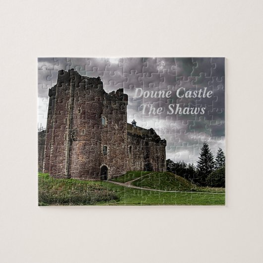 Schottlands Doune Castle Shaw Clan Familie Puzzle (Horizontal)