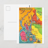 Schottland's Firth of Clyde Map Postkarte (Vorne/Hinten)