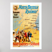 Schottlands Golfplatz Print Poster (Vorne)