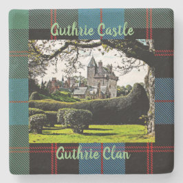 Schottlands Guthrie Castle-Guthrie Clan Fun Unters Steinuntersetzer