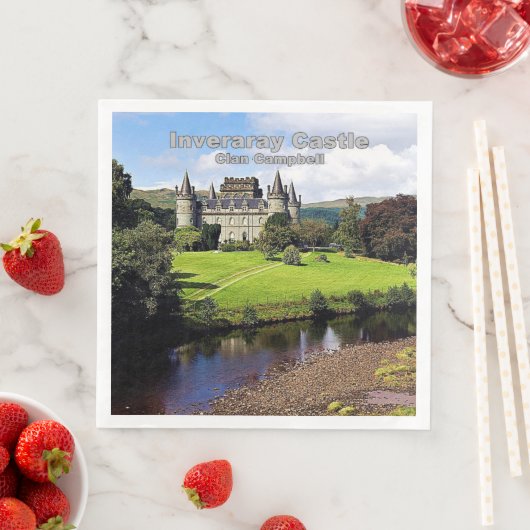 Schottlands Inveraray Castle of Campbell Clan Serviette (Beispiel)