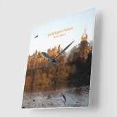 Schottlands Linlithgow Palace Royal Stuart Stewart Quadratische Wanduhr (Winkel)