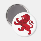 Schottland's Rampant Lion Magnet (Vorderseite/Rückseite)