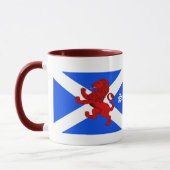 Schottlands Rampant-Löwe, St. Andrews-Flagge Tasse (Links)