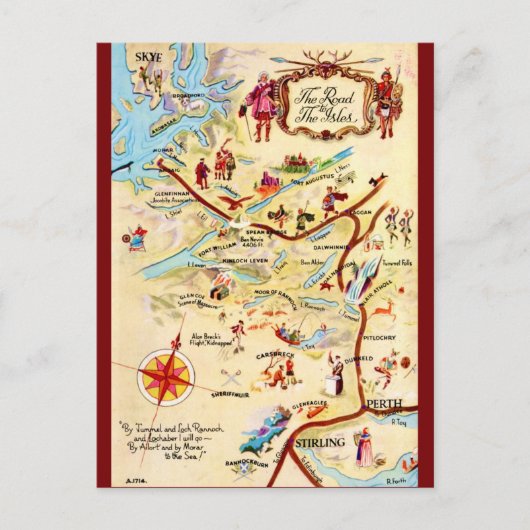 Schottland's Road to the Isles Postcard Postkarte (Vorderseite)