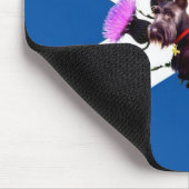 Schottlands schottischer Terrier und Thistles Mousepad (Ecke)