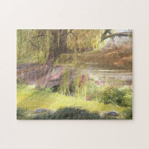 Schottlands Sommer-Herbst Brücke Puzzle