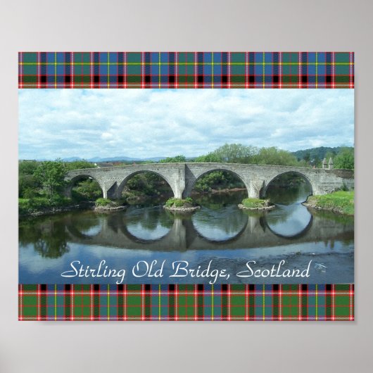 Schottlands Stirling Old Bridge Poster (Vorne)