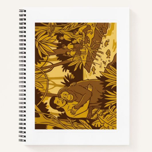 Schrafftheft, Spiralblock oder Spiralheft Notizblock (Vorderseite)