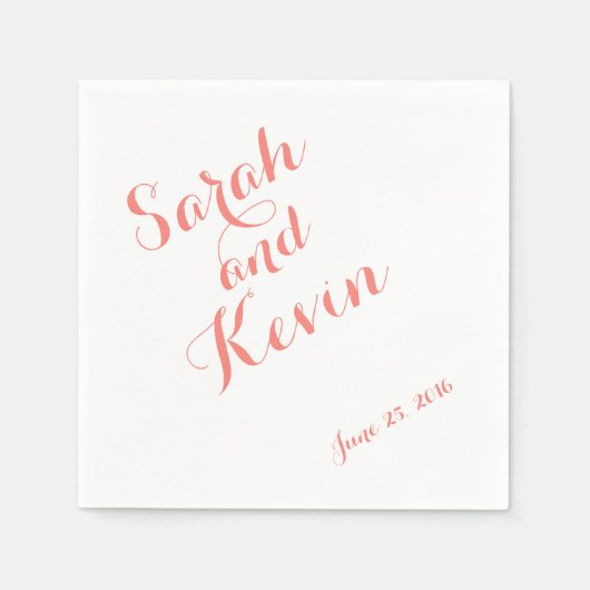 Schräg gelegene Skript-elegante Serviette (Vorderseite)