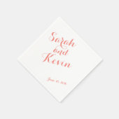 Schräg gelegene Skript-elegante Serviette (Ecke)