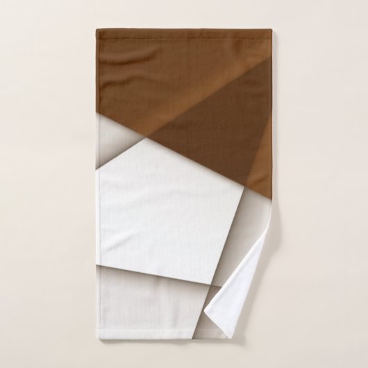 Schrägdreieck mit Schatten, moderner klassischer S Badhandtuch Set (Handtuch)