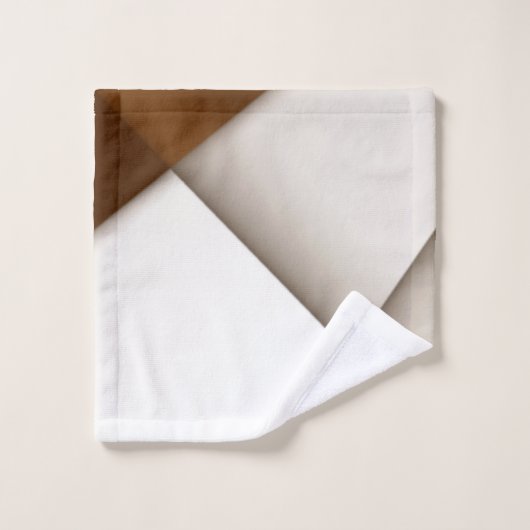 Schrägdreieck mit Schatten, moderner klassischer S Badhandtuch Set (Waschlappen)