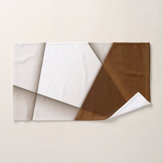 Schrägdreieck mit Schatten, moderner klassischer S Badhandtuch Set (Handtuch)