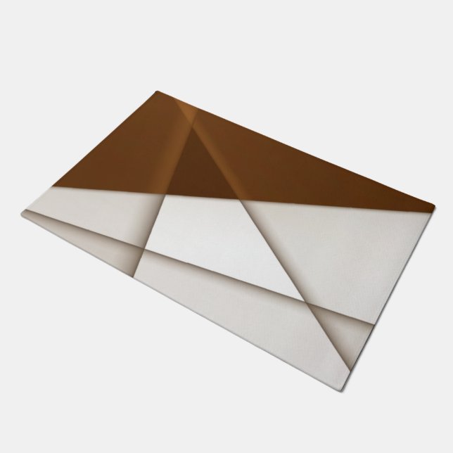 Schrägdreieck mit Schatten, moderner klassischer S Fußmatte (Schrägansicht)