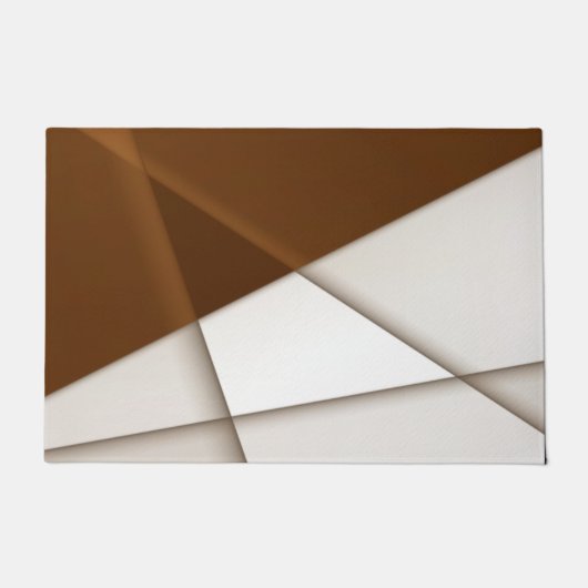 Schrägdreieck mit Schatten, moderner klassischer S Fußmatte (Vorderseite)