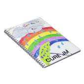 "SCHRÄGER HALT Kunst DES REGENS" durch "Emma " Notizblock (Rechte Seite)