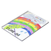 "SCHRÄGER HALT Kunst DES REGENS" durch "Emma " Notizblock (Linke Seite)