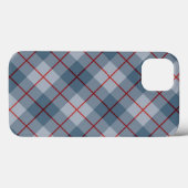 Schräger karierter Blau-Roter Streifen Case-Mate iPhone Hülle (Rückseite (Horizontal))
