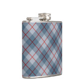 Schräger karierter Blau-Roter Streifen Flachmann (Rechts)