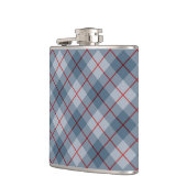 Schräger karierter Blau-Roter Streifen Flachmann (Links)