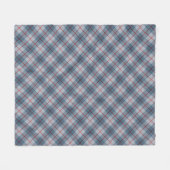 Schräger karierter Blau-Roter Streifen Fleecedecke (Vorderseite (Horizontal))