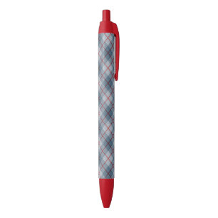 Schräger karierter Blau-Roter Streifen Kugelschreiber