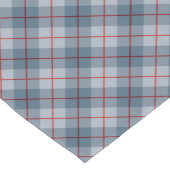 Schräger karierter Blau-Roter Streifen Kurzer Tischläufer (Ecke)