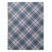 Schräger karierter Blau-Roter Streifen Notizblock (Vorderseite)