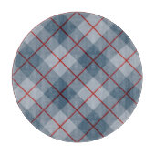 Schräger karierter Blau-Roter Streifen Schneidebrett (Vorderseite)