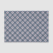 Schräger karierter Blau-Roter Streifen Seidenpapier (Vorderseite)