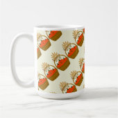 🎃 **Schräger Kürbis & Weizen-Mug** Kaffeetasse (Links)