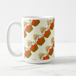 🎃 **Schräger Kürbis & Weizen-Mug** Kaffeetasse