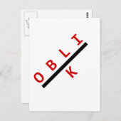 Schrägführung Postkarte (Vorne/Hinten)