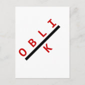 Schrägführung Postkarte (Vorderseite)