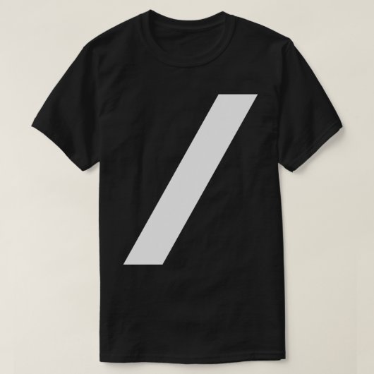Schrägstrich T-Shirt (Design vorne)