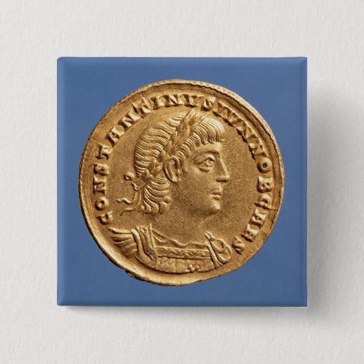 Schrägstrich von Constantine II Caesar cuirassed Button (Vorderseite)