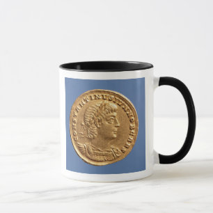 Schrägstrich von Constantine II Caesar cuirassed Tasse