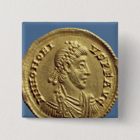 Schrägstrich von Honorius drapiert, cuirassed Button (Vorderseite)