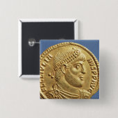 Schrägstrich von julianischem der Apostat drapiert Button (Vorne & Hinten)