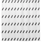 Schrägstrichmuster Duschvorhang (Vorderseite)