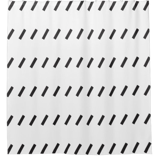 Schrägstrichmuster Duschvorhang (Vorderseite)