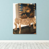 Schrank für Schwarz und Gold Leinwanddruck (Insitu (Holzboden))