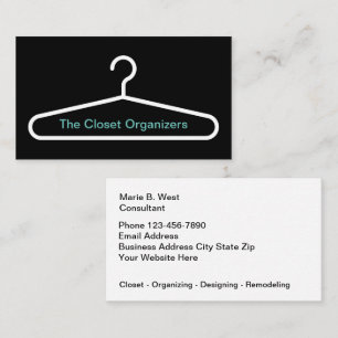 Schrankorganisation und Design-Service Visitenkart Visitenkarte