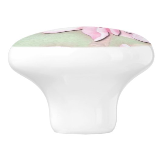 Schranktür oder Schubladenpult von Cherry Blossom Keramikknauf (Seitenansicht)