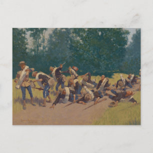 Schrapnelschrei auf San Juan Hill Postkarte